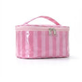Striped Cosmetic Makeup Bag