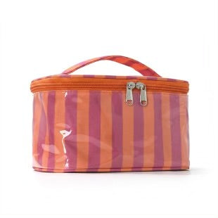 Striped Cosmetic Makeup Bag