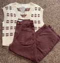 Brown Barrel Jeans