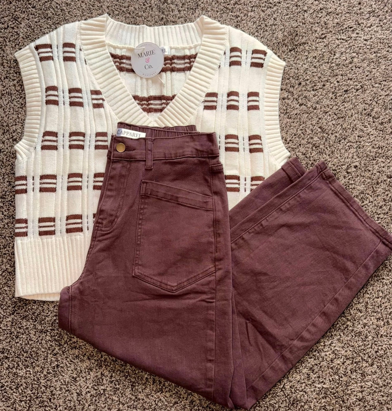 Brown Barrel Jeans