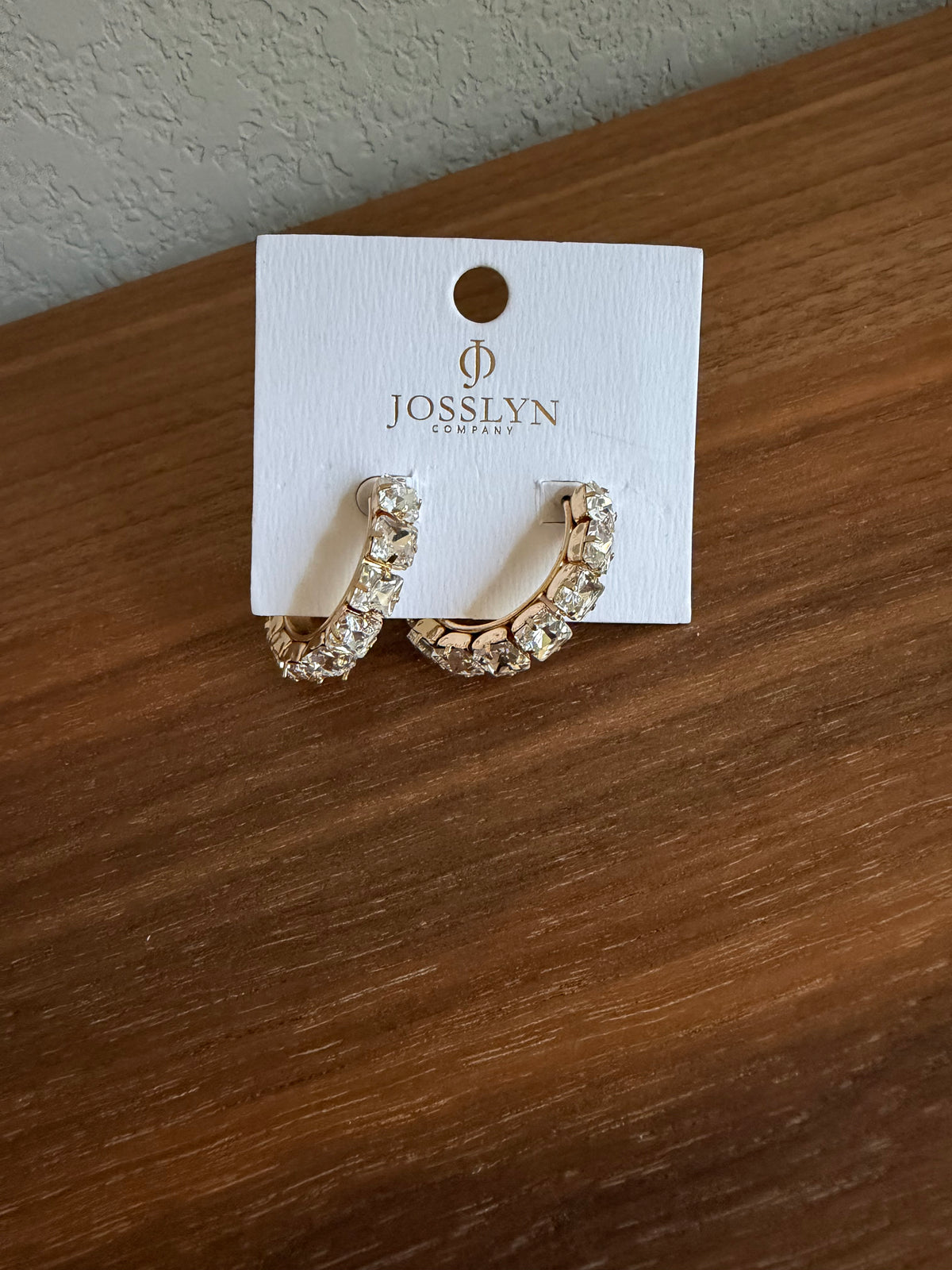 Hoop diamond earrings