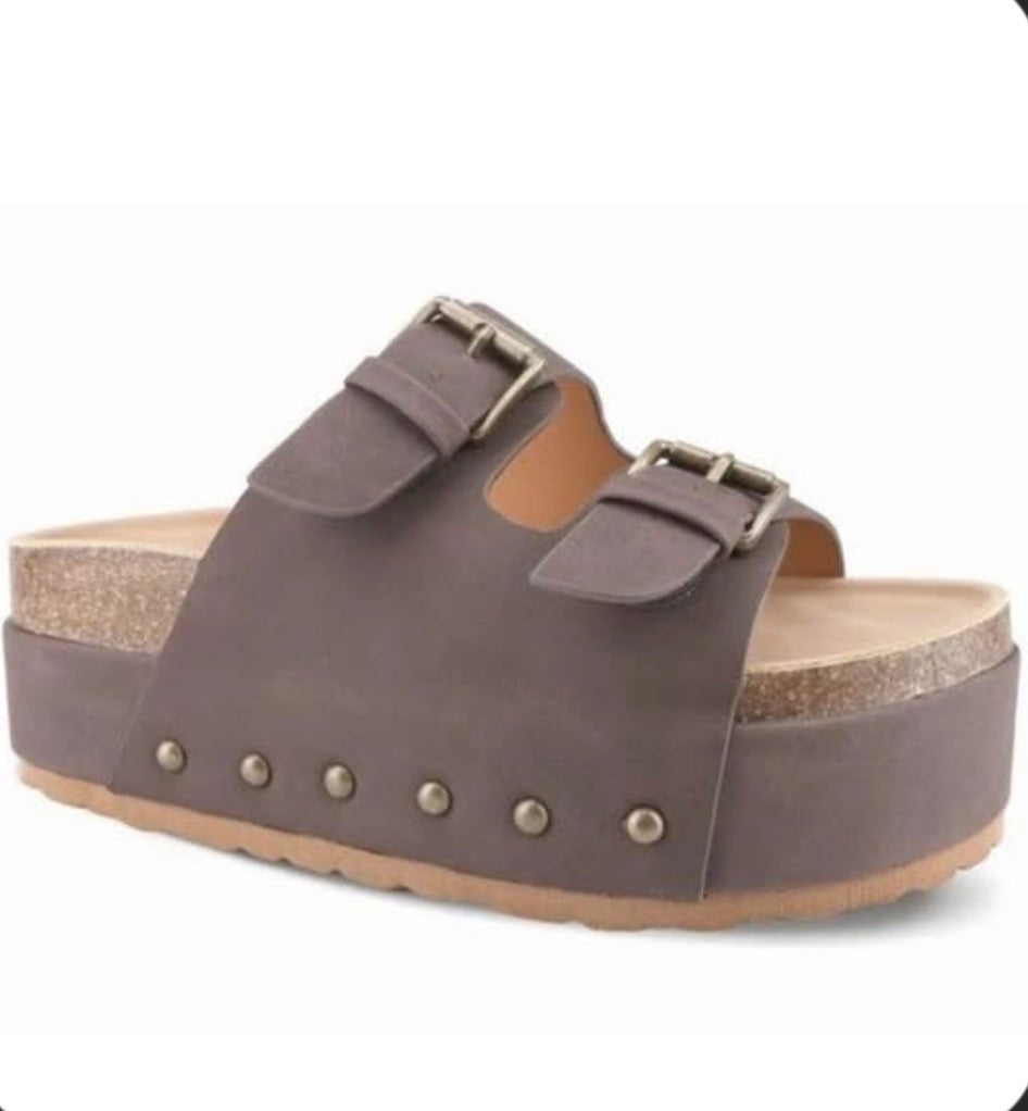 Brown Platform Sandals