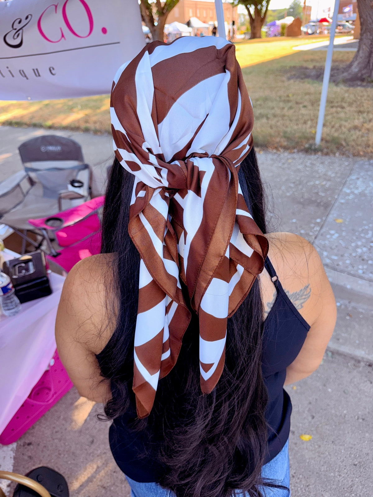 Zebra Bandana Scarf