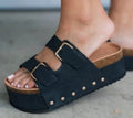 Black Platform Sandals