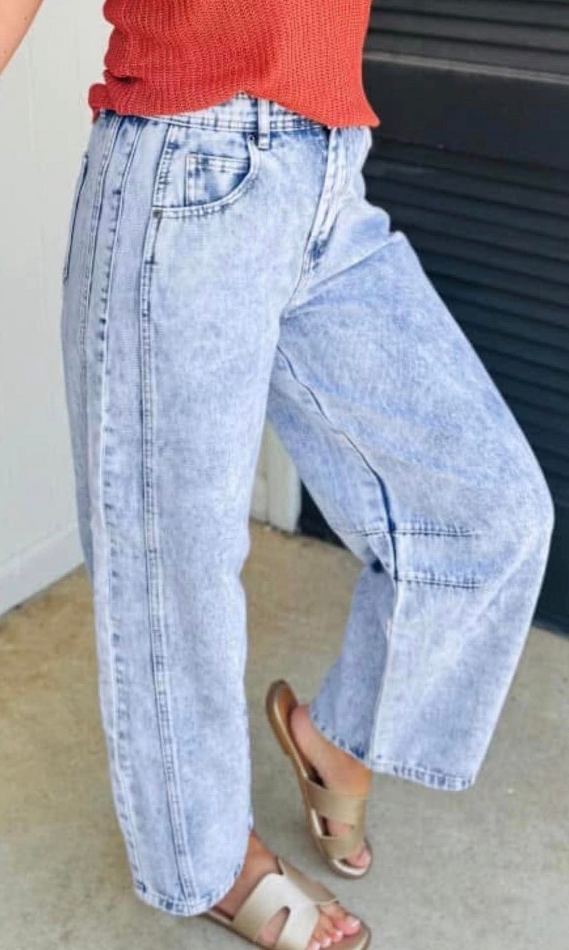Denim Barrel Jeans