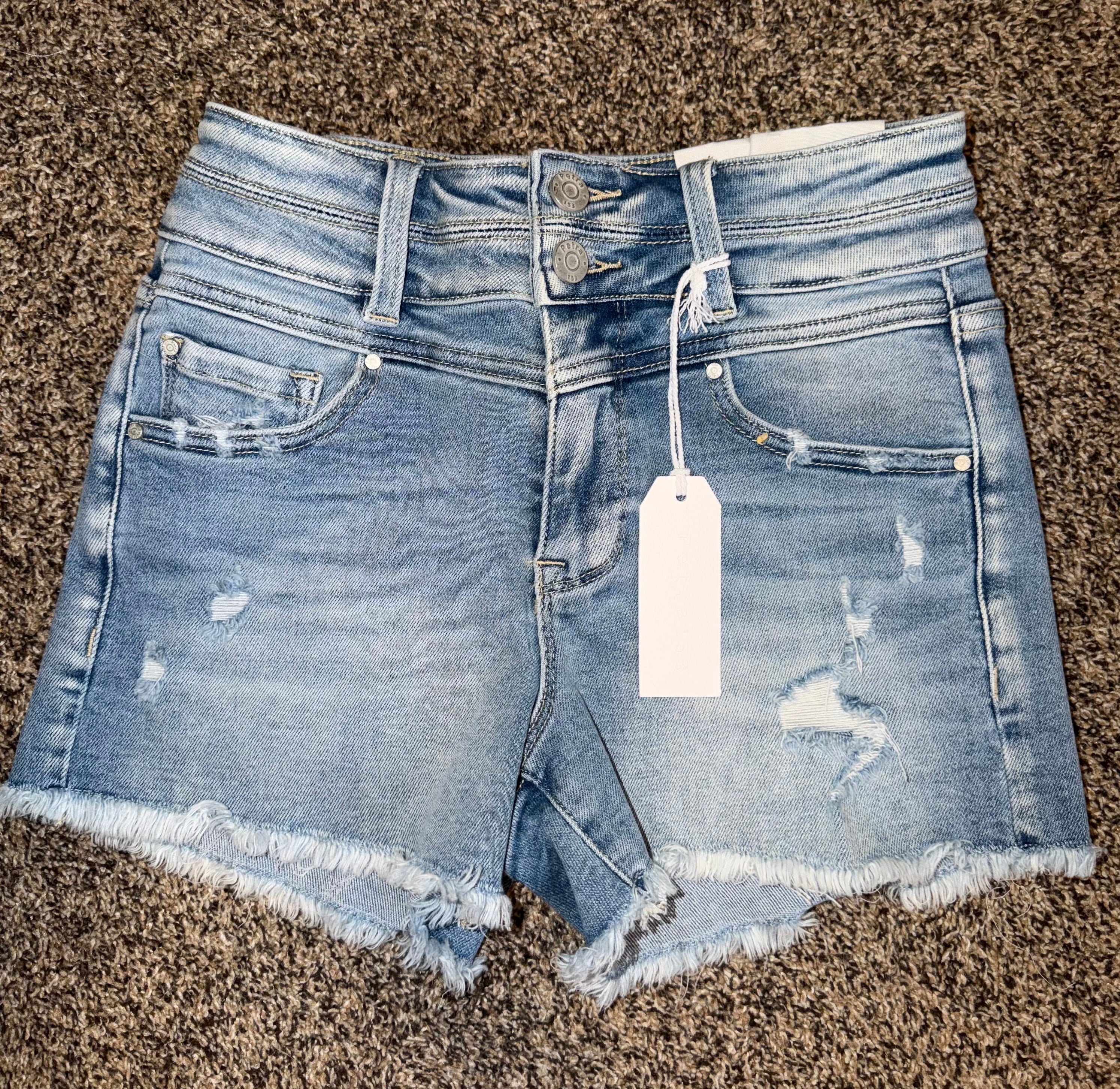 Petra Light Wash Shorts