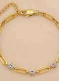 Crystal Chain Link Bracelet