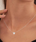 Single Heart Silver Necklace