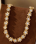 Floral Crystal Tennis Bracelet