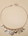 Charm Necklace - Bow & Heart