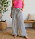 Black Striped Pants